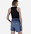 Bermuda Jeans de Malha Elástica na Cintura - Imagem 3