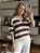 Blusa de Tricô Roma Gola Polo Listrada - Imagem 2