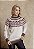 Blusa Tricô Jacquard Jasmim - Imagem 1