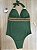 MAIÔ FRENTE ÚNICA CALÇA INTEIRA NA COR VERDE COM ACESSÓRIO - 641 - Imagem 1