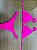 TOP BIQUINI CORTININHA NA COR PINK NEON | REF 404D - Imagem 3