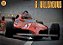 Pôster Gilles VILLENEUVE Ferrari - Imagem 1