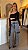 CALÇA JEANS CARGO PRETA ESTONADA - Imagem 1