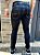 CALÇA PRETA MASCULINA JEANS SKINNY-CITY DENIM-DESTROYED - Imagem 5