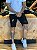 BERMUDA PRETA MASCULINA-SKINNY-CITY DENIM-DESTROYED - Imagem 1