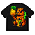 CAMISETA OVERSIZED ABACAXI CAPIVARA PRETA - Imagem 1