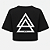 CROPPED OVERSIZED AFTER PRETA TRIANGLE - Imagem 1