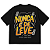 CAMISETA AFTER OVERSIZED PRETA NUNCA É DE LEVE - Imagem 1