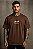CAMISETA OVERSIZED MARROM AFTER NEVER GIVE UP - Imagem 4