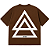 CAMISETA OVERSIZED MARROM AFTER TRIANGLE - Imagem 1