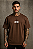 CAMISETA OVERSIZED MARROM AFTER TUDO SAINDO - Imagem 4