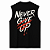 REGATA OVERSIZED NEVER GIVE - Imagem 1