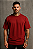 CAMISETA AFTER OVERSIZED VERMELHA BÁSICA LISA - Imagem 3