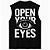 REGATA OVERSIZED PRETA OPEN YOU EYES - Imagem 1