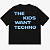 CAMISETA OVERSIZED AFTER PRETA KIDS - Imagem 1