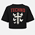 CROPPED OVERSIZED PRETO TECHNO - Imagem 1
