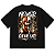 CAMISETA OVERSIZED PRETA NEVER GIVE UP - Imagem 1