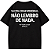 CAMISETA OVERSIZED MALHÃO PRETA SAI PARA CRIAR MEMÓRIAS NÃO LEMBRO DE NADA - Imagem 1
