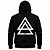 MOLETOM CANGURU PRETO UNISSEX TRIANGLE - Imagem 1