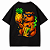 CAMISETA OVERSIZED CAPIVARA ABACAXI PRETA RAVE - Imagem 1