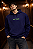MOLETOM CANGURU AZUL MARINHO UNISSEX AFTER 5AM IS FOR CLUBBING COM CAPUZ BOLSO FRONTAL - Imagem 4