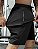 SHORTS MASCULINO PRETO POLIAMIDA AFTER COM ELASTANO E BOLSOS COM ZÍPER TREINO ACADEMIA - Imagem 5