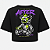 CROPPED OVERSIZED PRETA TED LAST ONES LEAVING - Imagem 1