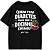 CAMISETA OVERSIZED AFTER QUEM TEM DIABETES VAZA QUE O DOCINHO CHEGOU - Imagem 1