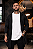 CARDIGAN MASCULINO PRETO LONGO COM CAPUZ E BOLSOS - Imagem 1