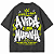CAMISETA OVERSIZED PRETA ESTONADA AFTER O QUE É A VIDA? A VIDA É UMA MARAVILHA - Imagem 1