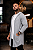 CARDIGAN MASCULINO CINZA LONGO COM CAPUZ E BOLSOS - Imagem 2