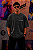 CAMISETA OVERSIZED PRETA ESTONADA SKULL - Imagem 3