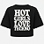 CROPPED OVERSIZED AFTER HOT GIRLS LOVE TECHNO - Imagem 1