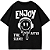 CAMISETA OVERSIZED AFTER PRETA ENJOY THE SILENCE - Imagem 1
