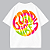 CAMISETA AFTER OVERSIZED BRANCA GOOD VIBES - Imagem 1