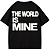 CAMISETA OVERSIZED PRETA AFTER THE WORLD IS MINE - Imagem 1