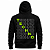 MOLETOM CANGURU PRETO TECHNO GREEN - Imagem 1