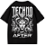 CAMISETA OVERSIZED AFTER PRETA TECHNO MEDUZA - Imagem 1