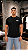 CAMISETA SLIM PRETA GATO ALICE CHAPELEIRO ELASTANO ALGODÃO AFTER RAVE - Imagem 4