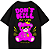 CAMISETA OVERSIZED TED PRETA AFTER DONT KILL MY VIBE RAVE ABACAXI - Imagem 1