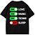 CAMISETA LOVE MUSIC TECHNO OVERSIZED AFTER PRETA - Imagem 1