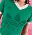 Camiseta Gucci x Adidas com decote em V "Green" - Imagem 3