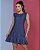 Vestido Curto em Jeans com Babado - Imagem 1