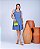 Vestido Curto Jeans com Laço de amarrar e zipper - Imagem 1