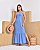 Vestido Jeans Longo de Alça e fenda na lateral - Imagem 6