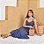 Vestido Jeans Longo de Alça e fenda na lateral - Imagem 4