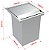 Lixeira Inox 3,9 L Para Bancada - Calha Escorredora - Imagem 5