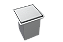 Lixeira Inox 3,9 L Para Bancada - Calha Escorredora - Imagem 1
