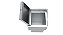Lixeira Inox Quadrada 4 L Para Bancada - Tampa click - Imagem 2