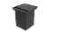 Lixeira Quadrada Pintada Preto 3,9 L Para Bancada - Imagem 1